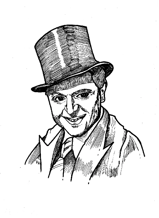 Prague Jewish Cards Illustration