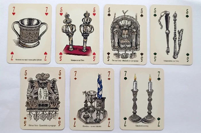 Prague Jewish Cards Illustration
