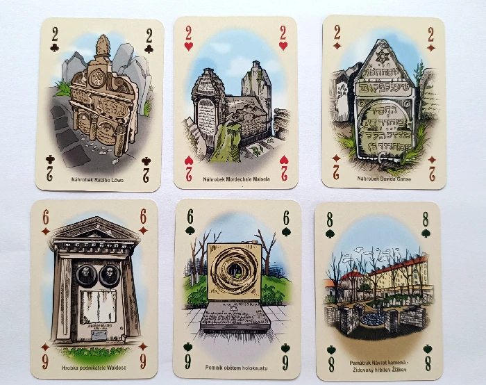 Prague Jewish Cards Illustration
